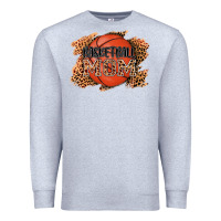 Heather Grey basketball mom Premium Sweatshirt - AdoDesignShop