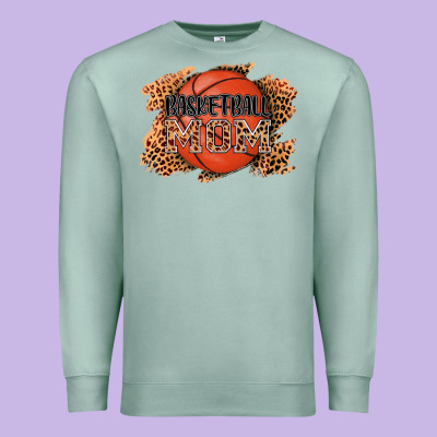 Basketball Mom Premium Sweatshirt Designed By Adodesignshop