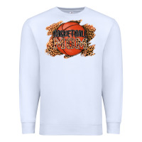 White basketball mom Premium Sweatshirt - AdoDesignShop