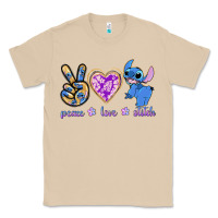 Mushroom peace love stitch Classic Tee - texasbilliewilder
