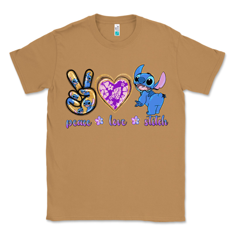 Peace Love Stitch Classic Tee by texasbilliewilder | Teevron