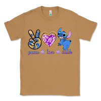 Toasted Coconut peace love stitch Classic Tee - texasbilliewilder