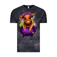 Cloud Black Halloween Heifer Vintage Tee - RanaPortraitStore