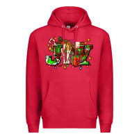 Cardinal joy with baby cow and christmas gifts mistletoe Premium Hoodie - AdoDesignShop