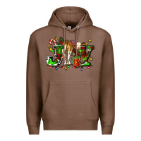 Chestnut joy with baby cow and christmas gifts mistletoe Premium Hoodie - AdoDesignShop
