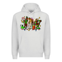 Dove Grey joy with baby cow and christmas gifts mistletoe Premium Hoodie - AdoDesignShop