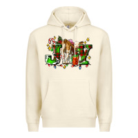 Sandshell joy with baby cow and christmas gifts mistletoe Premium Hoodie - AdoDesignShop