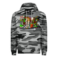Slate Camo joy with baby cow and christmas gifts mistletoe Premium Hoodie - AdoDesignShop