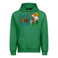 Emerald Small Town Mama With Sheeps Urban Hoodie - BundleAndBundleShop