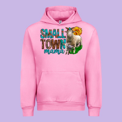 Small Town Mama With Sheeps Urban Hoodie Designed By Bundleandbundleshop