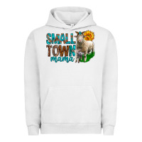 Pigment Lunar Rock Small Town Mama With Sheeps Urban Hoodie - BundleAndBundleShop