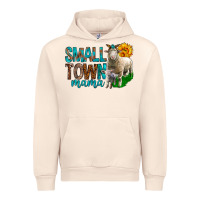 Sandshell Small Town Mama With Sheeps Urban Hoodie - BundleAndBundleShop