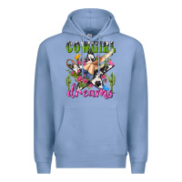 Colony Blue western rodeo cowgirl dreams Premium Hoodie - NancyCooperArtShop