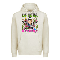 Oatmeal Heather western rodeo cowgirl dreams Premium Hoodie - NancyCooperArtShop