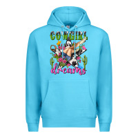 Ocean Blue western rodeo cowgirl dreams Premium Hoodie - NancyCooperArtShop
