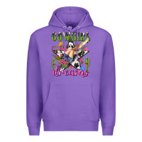 Purple western rodeo cowgirl dreams Premium Hoodie - NancyCooperArtShop