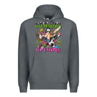Rock western rodeo cowgirl dreams Premium Hoodie - NancyCooperArtShop