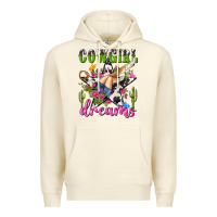Sandshell western rodeo cowgirl dreams Premium Hoodie - NancyCooperArtShop