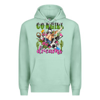 Seafoam western rodeo cowgirl dreams Premium Hoodie - NancyCooperArtShop