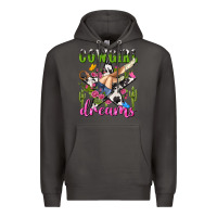 Smoke western rodeo cowgirl dreams Premium Hoodie - NancyCooperArtShop