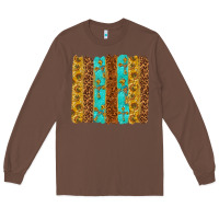 Chestnut Western Brushstrokes Long Sleeve Tee - texasbilliewilder