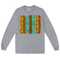 Heather Grey Western Brushstrokes Long Sleeve Tee - texasbilliewilder