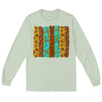 Matcha Western Brushstrokes Long Sleeve Tee - texasbilliewilder
