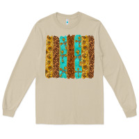Mushroom Western Brushstrokes Long Sleeve Tee - texasbilliewilder