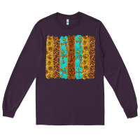 Plum Western Brushstrokes Long Sleeve Tee - texasbilliewilder