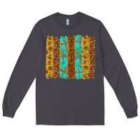 Smoke Western Brushstrokes Long Sleeve Tee - texasbilliewilder