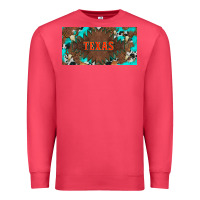 Cardinal western texas and bullskulls with turquoise and leopard licanse plate Premium Sweatshirt - Artiststas