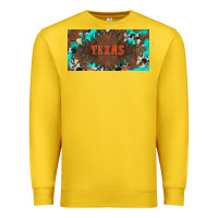 Lemon western texas and bullskulls with turquoise and leopard licanse plate Premium Sweatshirt - Artiststas