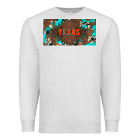 Oatmeal Heather western texas and bullskulls with turquoise and leopard licanse plate Premium Sweatshirt - Artiststas