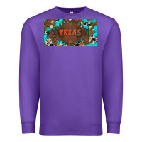 Purple western texas and bullskulls with turquoise and leopard licanse plate Premium Sweatshirt - Artiststas