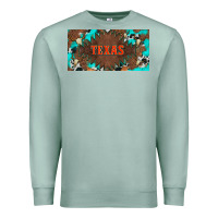 Seafoam western texas and bullskulls with turquoise and leopard licanse plate Premium Sweatshirt - Artiststas