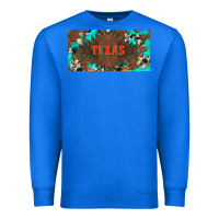 True Royal western texas and bullskulls with turquoise and leopard licanse plate Premium Sweatshirt - Artiststas