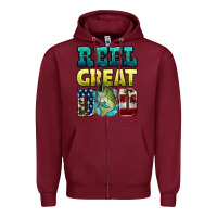 Burgundy reely great dad Zipper Hoodie - HRA Design Shop