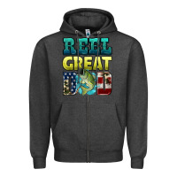 Charcoal Heather reely great dad Zipper Hoodie - HRA Design Shop