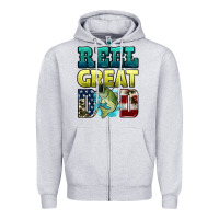 Heather Grey reely great dad Zipper Hoodie - HRA Design Shop