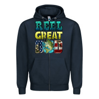 Navy reely great dad Zipper Hoodie - HRA Design Shop