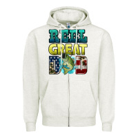 Oatmeal Heather reely great dad Zipper Hoodie - HRA Design Shop