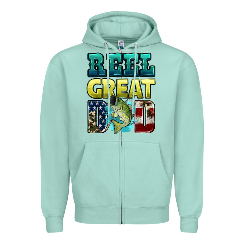 Reely Great Dad Zipper Hoodie by HRA Design Shop | Teevron