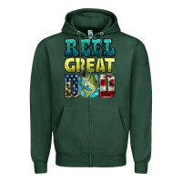 Sports Green reely great dad Zipper Hoodie - HRA Design Shop