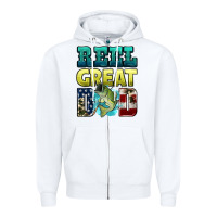 White reely great dad Zipper Hoodie - HRA Design Shop