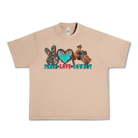 Burro peace love cowboy Urban Heavy Tee - Zillion Design Studio