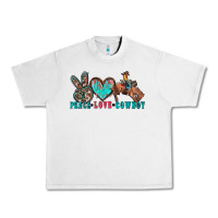 Lunar Rock peace love cowboy Urban Heavy Tee - Zillion Design Studio