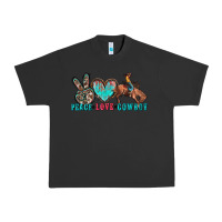 Pigment Black peace love cowboy Urban Heavy Tee - Zillion Design Studio