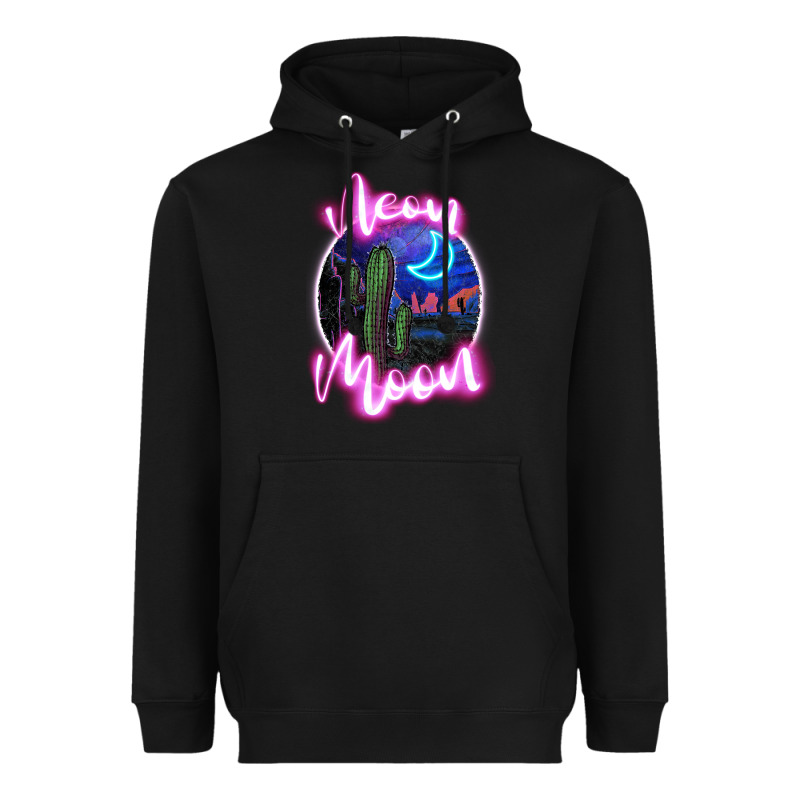 Neon Moon Heavyweight Hoodie by JahusDesignShop | Teevron