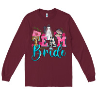Burgundy team bride Long Sleeve Tee - Zillion Design Studio