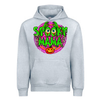Heather Grey Spooky Mama Urban Hoodie - BundleAndBundleShop